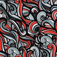 Curl abstract pattern with multicolored waves Vector illustration N10