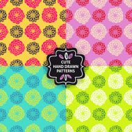 Vector seamless simple pattern set N8