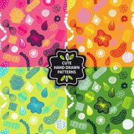 Vector seamless simple pattern set N12