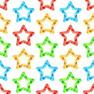 Folded Stars Seamless Pattern