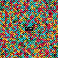 abstract mosaic background of pixel tile colorful squares