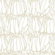Seamless pattern with flowers tulips