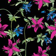 Seamless Pattern with floral ornament N72
