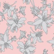 Seamless Pattern with floral ornament N74