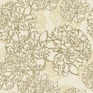 Seamless pattern with flowers peonies N12