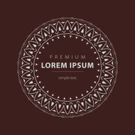 Vector set outline emblems and badges - abstract hipster logo N2