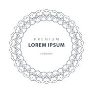 Vector set outline emblems and badges - abstract hipster logo N7