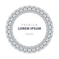 Vector set outline emblems and badges - abstract hipster logo N12