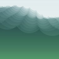 Water Wave Vector Illustration For Your Design N12