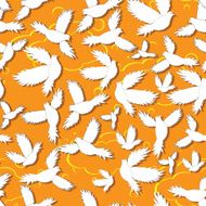 Holy birds dove seamless pattern N2
