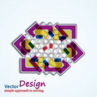 Pattern abstract mosaic vector