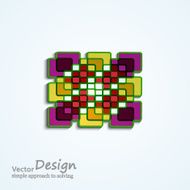 Pattern abstract mosaic vector N2