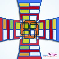 Pattern abstract mosaic vector N3
