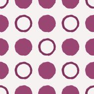 Vector seamless pattern Abstract background with round brush