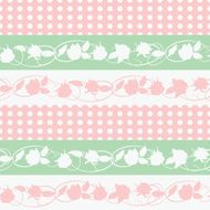 Vector seamless pattern with roses N4