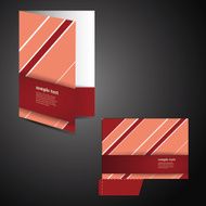 Corporate Folder Template with Die Cut Design N2