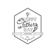 Fathers day vintage lettering background
