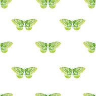 Watercolor butterflies pattern N3
