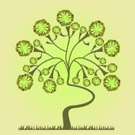 background with a tree N5