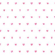 Seamless polka dot hearts pattern N2