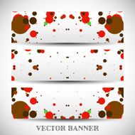 Set of abstract vector banners N8