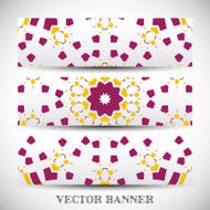 Set of abstract vector banners N9