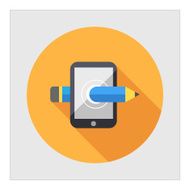 Smartphone and pencil