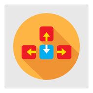 Keyboard arrow buttons