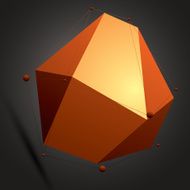 Spatial vector colorful digital object 3d technology figure