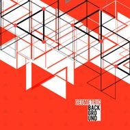 Modern Abstract Geometric Red Background For Design