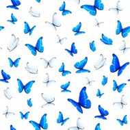 seamless background with butterflies N9