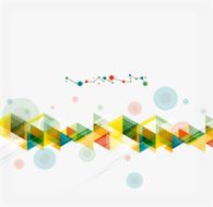 Clean colorful unusual geometric pattern design N160