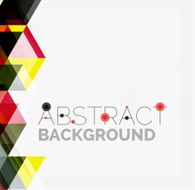 Abstract geometric background Modern overlapping triangles N283