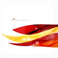 Red orange bright feather lines concept N3