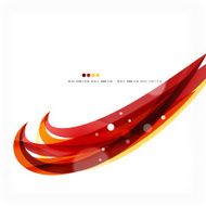 Red orange bright feather lines concept N4