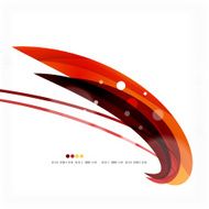 Red orange bright feather lines concept N5