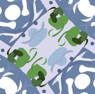 Repeating Organic Shapes Pattern