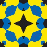 Blue and Yellow Tile pattern