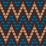 Traditional Fair Isle Pattern Seamless Knitting Ornament N13