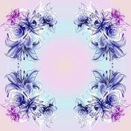 Flowers Roses lilies and camomile N23