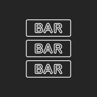 Bar shop sign line icon N2