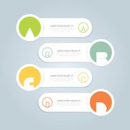 Modern Design Minimal style infographic template with alphabet N9