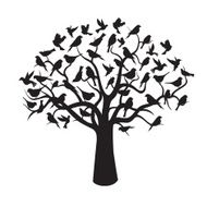 Tree and Black Birds N2