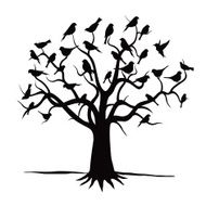 Tree and Black Birds N3
