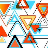 Abstract Colorful Design Triangles Background N3