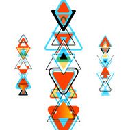 Abstract Colorful Design Triangles Background N4