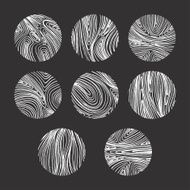 Abstract vector backgrounds set with lines