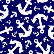 Beautiful blue anchor seamless pattern for your business N2