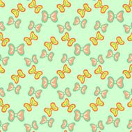 Bow Seamless Vector Pattern Colorful Fashion Background N2