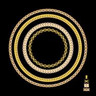 Gold Chain Jewelry Vector Illustration N6